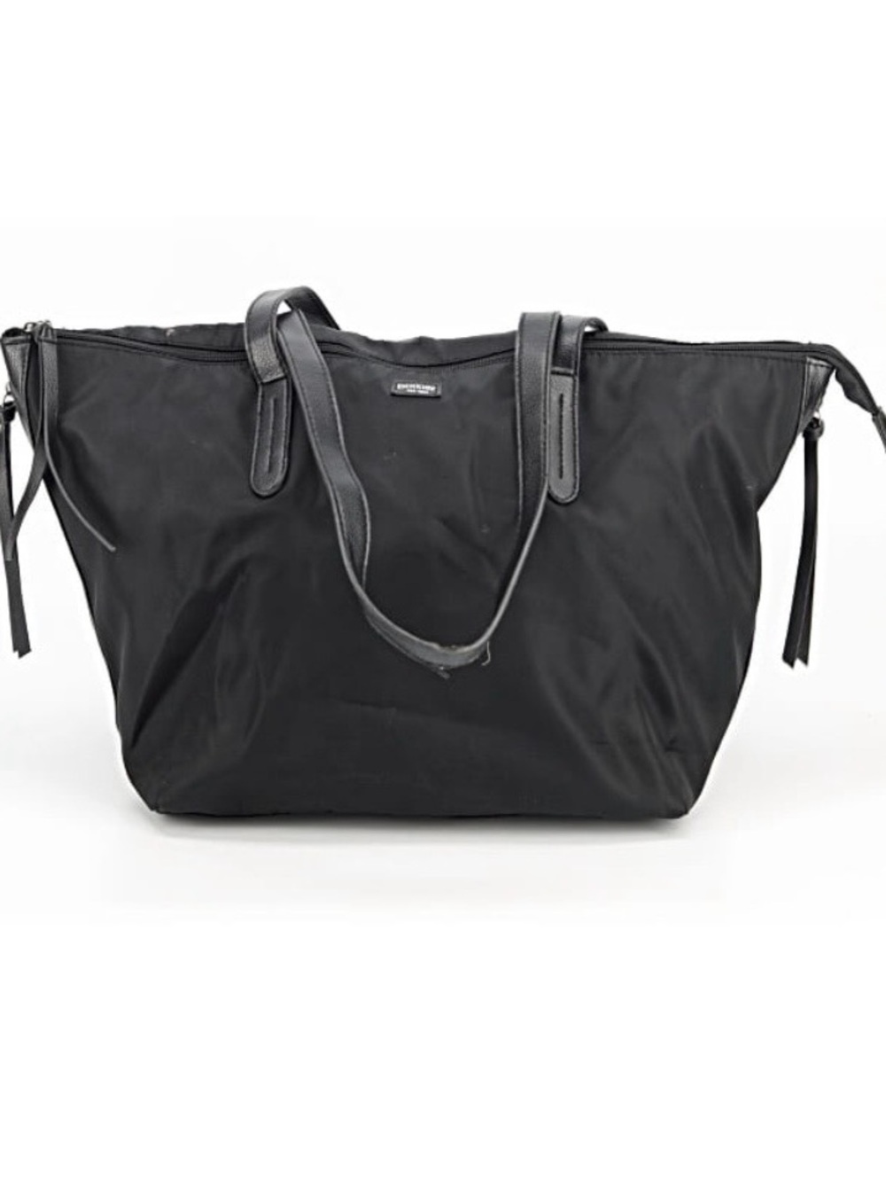 Botkier New York Black Nylon Tote Bag with Leather Trim
